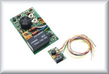 From Märklin (7180) regulated analog locomotive control drive module, electronic travel direction switch. Mass inertia simulation through adjustable acceleration/braking deceleration [ABV], adjustable speed, price per item.