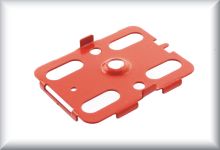 Sheet metal holder for tender bogie, light red,  price per piece.