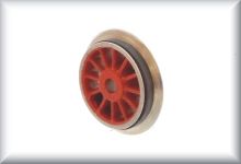Narrow spoke wheel with traction tires, nickel-plated, cast zinc, suitable for RET/RES/SE/SEW/SEWH 800, price per item