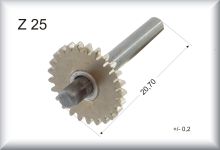  Repair gear axle length 20.70