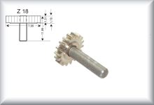 Zwischenzahnrad für Antriebsräder 18 Z, Modul 0,4, Messing (Ni), Preis pro Stück.