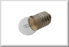 Schraubbirne, E 5,5 ,19 V ,5mm, Kugel klar passend z.B. f&uuml;r 3000, 3003, 3016, 3021, 3027,  Preis pro St&uuml;ck.