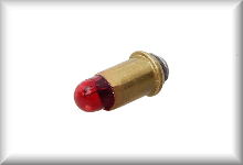 Incandescent lamp MS 2,8 red e.g. for M&auml;rklin 7187,7240. Price per item