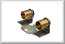 Lamp holder, suitable for T 800, R 8000, SK 800, HR 800, lamp socket made from yellow brass, price per piece.